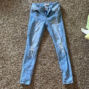 Girls size 10 distressed jeans